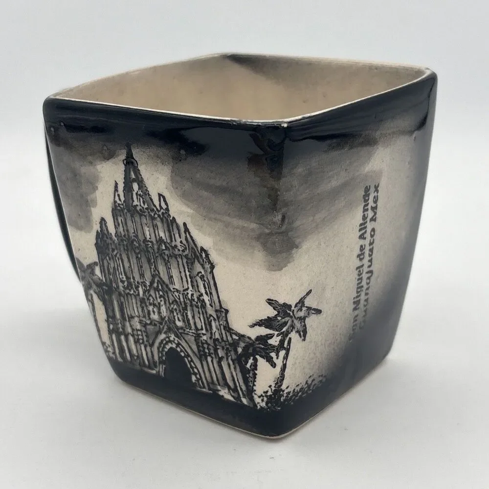 San Miguel de Allende Mexico Square Ceramic Mug Parroquia San Miguel Arcangel